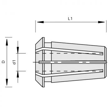 Stehle Präzisions-Spannzangen-472E/ER40 175833 Zeichnung